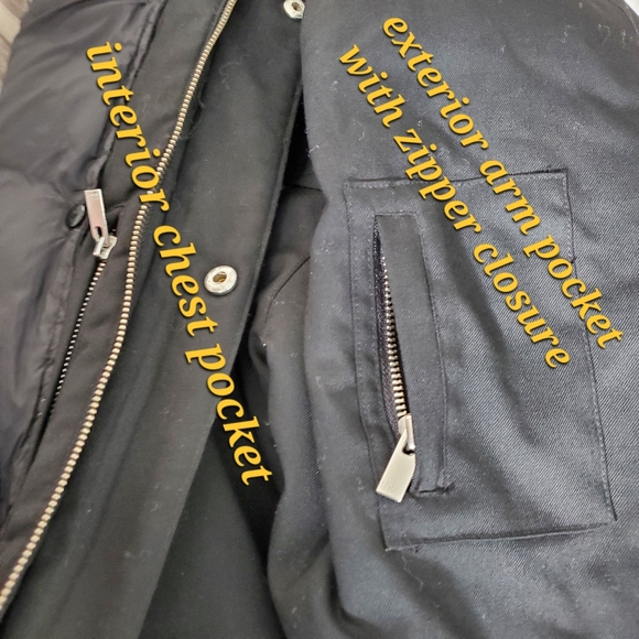 THE KOOPLES Long Down Jacket Parka Men's/Unisex Black Coat Jacket MSRP $… - Picture 5 of 16